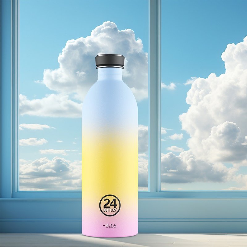 24Bottles 輕量冷水瓶 1000ml - 幸福光蘊 - 水壺/水瓶 - 不鏽鋼 多色