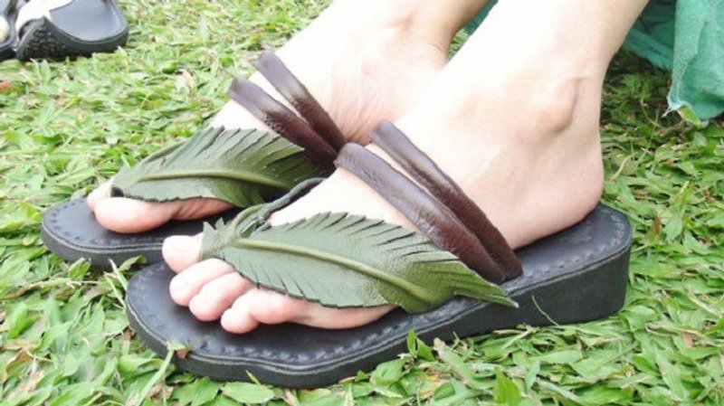 Women Leather Sandals, Men Leather Sandals  Palm Tree