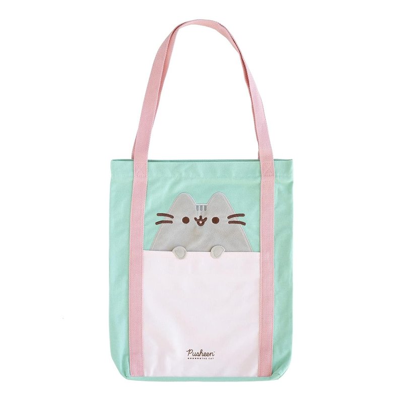【胖吉貓】絨毛托特包 /pusheen - 手提包/手提袋 - 其他材質 多色