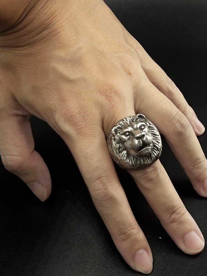 Lion / 925 silver ring - แหวนทั่วไป - เงินแท้ สีเงิน