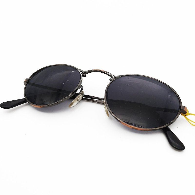 Window Removal Glasses / Metal Round Frame sunglasses no.66 vintage - กรอบแว่นตา - โลหะ สีเทา