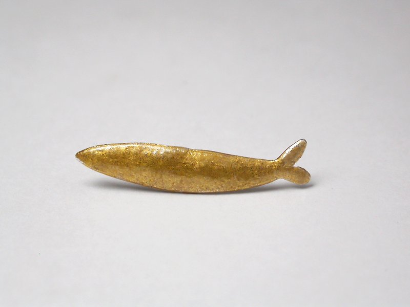Cat &amp; Fish Series  #b18 gold fish pin
