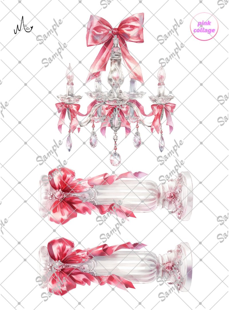 オリジナル装飾ステッカー期間限定pinkシリーズ9月10日まで - 貼紙 - 紙 