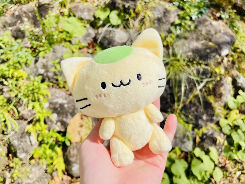Matcha cat plush toy (palm-sized plush toy with moving limbs) - Stuffed Dolls & Figurines - Other Materials 