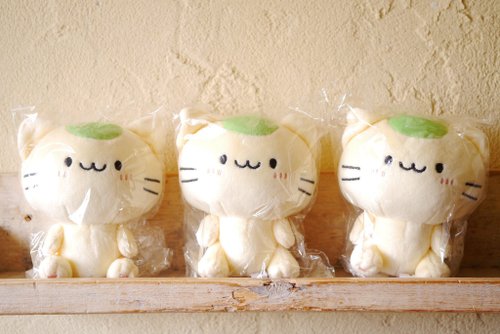 Matcha cat plush toy (palm-sized plush toy with moving limbs