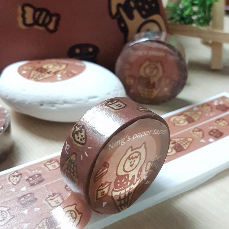 Ning's紙膠帶-冰淇淋甜點款 - 紙膠帶/和紙/PET - 紙 