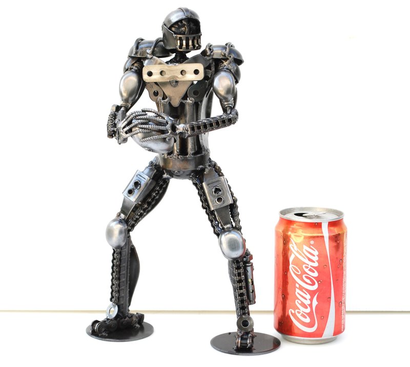 American Football Player SCRAP METAL, Cool gift for him, Cool Birthday Gift - 擺飾/家飾品 - 其他金屬 