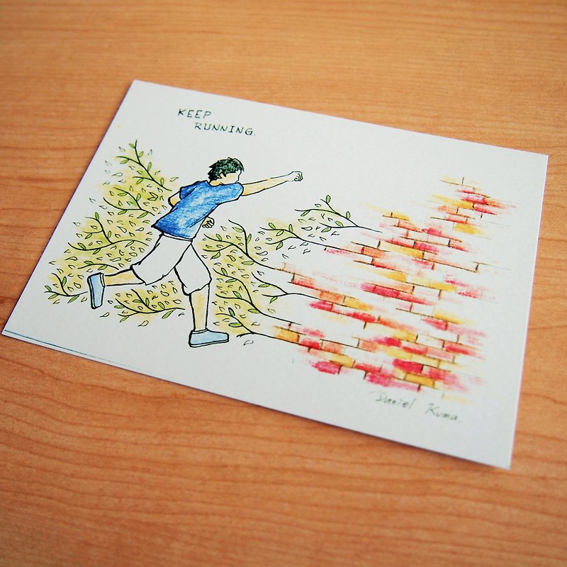 Postcard - boy - การ์ด/โปสการ์ด - กระดาษ หลากหลายสี