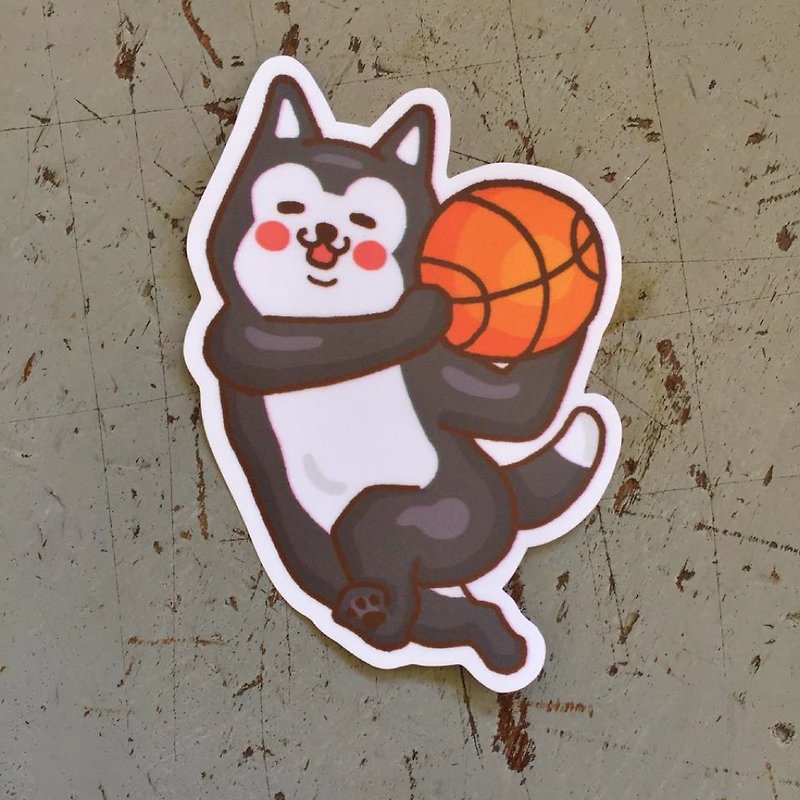 Shiqi basketball small waterproof sticker SS0114 - Stickers - Waterproof Material 
