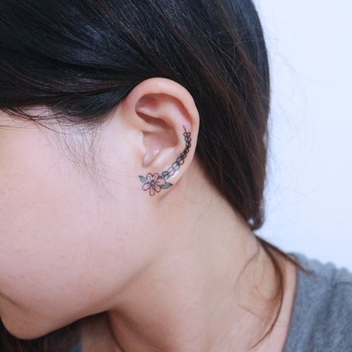 Garland Pseudo Earlobe Earring Earrings Designer Chozt I Garland Pseudo Earlobe Earring Earrings