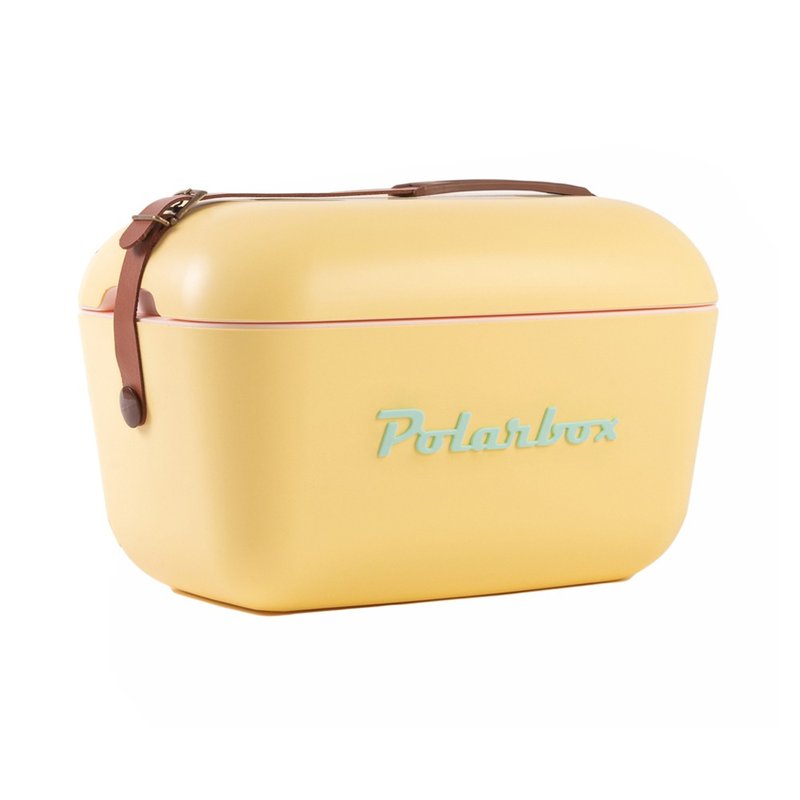 西班牙 Polarbox 12L復古經典露營野餐保冰盒-馬德里起司黃 - 露營用品 - 塑膠 黃色