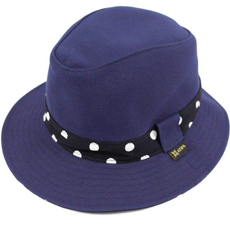 ATIPA Panapolka パナマハットネイビーカラー - 帽子 - その他の素材 ブルー