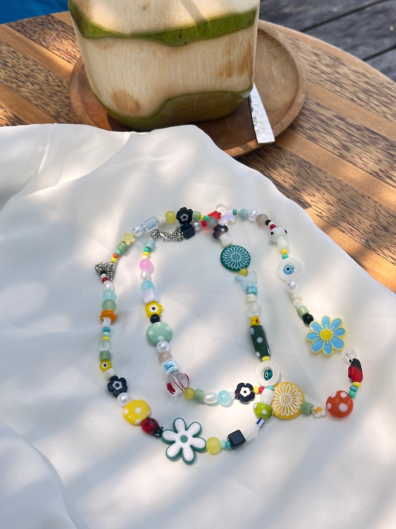 Summer necklace - Necklaces - Precious Metals Multicolor