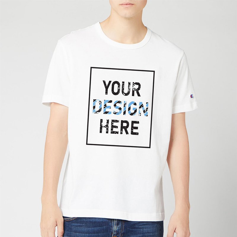 【CHAMPION】Senior round neck custom T-shirt - Men's T-Shirts & Tops - Cotton & Hemp Multicolor