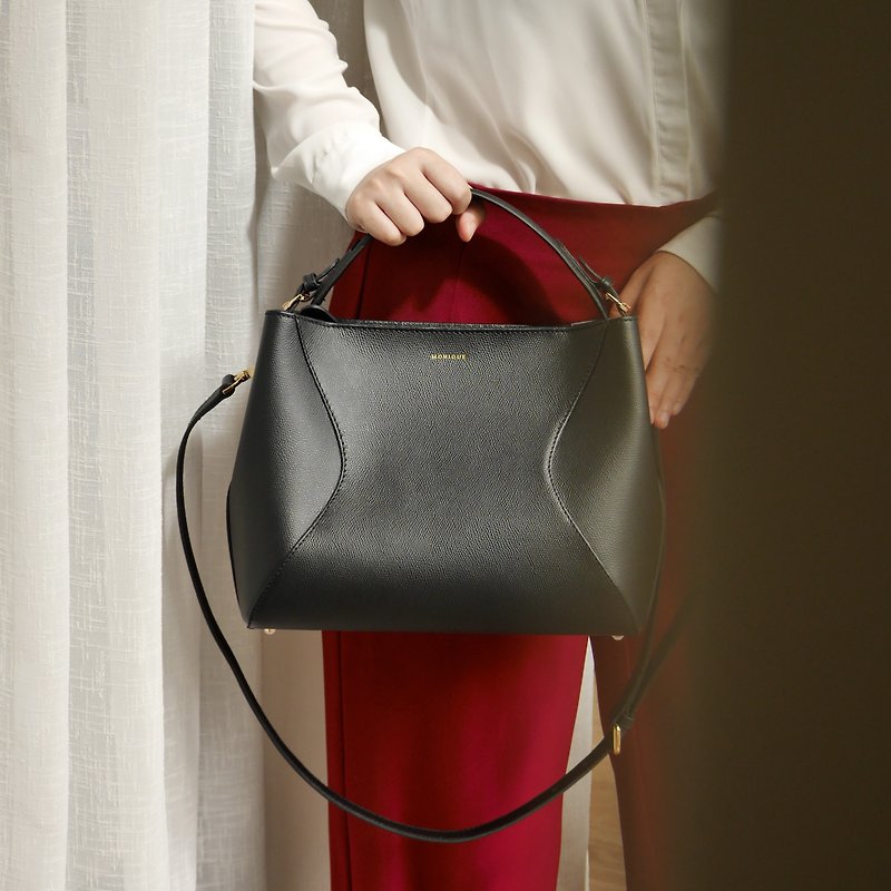 MONIQUE ATELIER Alexis Top-handle Bag (Made to order) - トート・ハンドバッグ - 革 ブラウン