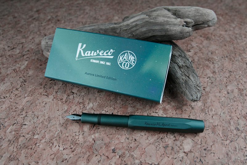 German KAWECO AL Sport series fountain pen limited edition Aurora Green B - Fountain Pens - Aluminum Alloy Green