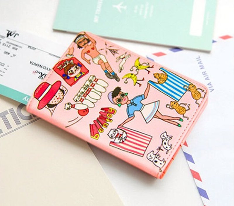 Bentoy x Uncle Wei-Passport Case (Pink) - Passport Holders & Cases - Other Materials 