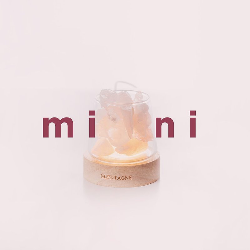 MONTAGNE mini Crystal Fragrance Diffuser Powder Crystal | Peach Blossom X Renyuan | Random gift of essential oil - Fragrances - Other Materials Pink