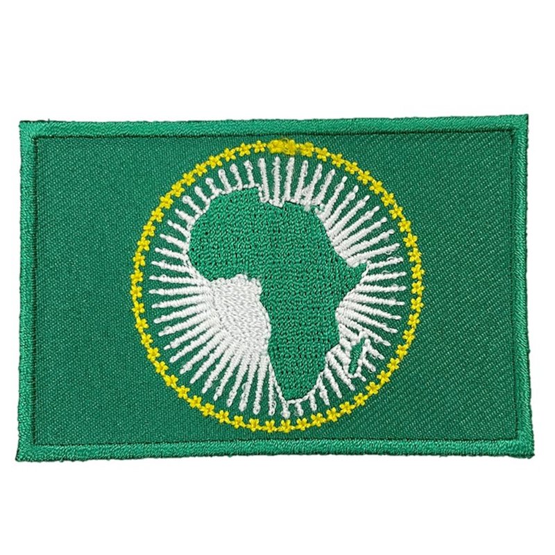 非洲聯盟旗 補丁貼 燙布貼 徽章 識別章 背包貼 燙貼 徽章 Africa - 徽章/別針 - 繡線 多色