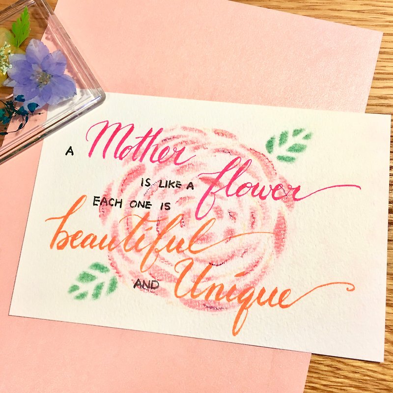 Handmade Post Card - Series "Mother's Day" - การ์ด/โปสการ์ด - กระดาษ หลากหลายสี