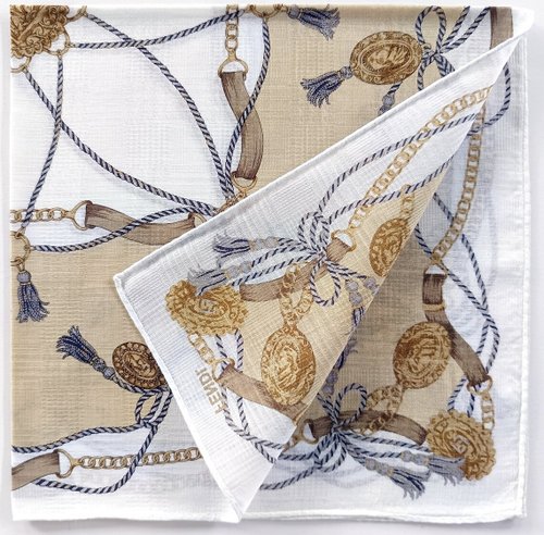 E.T. ハンカチ　ヴィンテージ FENDI ヴィンテージ ハンカチ ジュエリー ロケット、タイバック