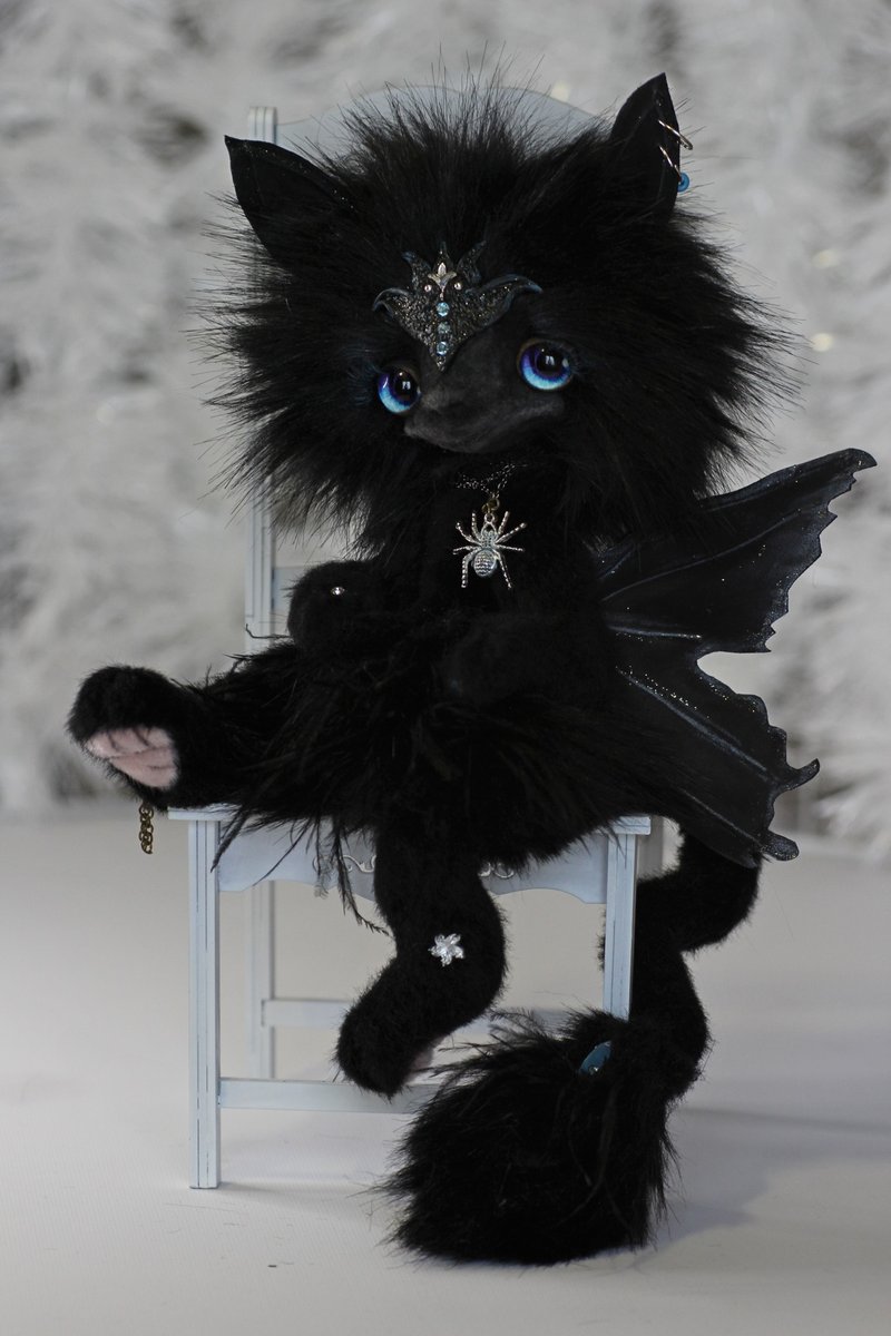 ON ORDER Queen of Evening Butterflies Chris - Stuffed Dolls & Figurines - Other Materials Black