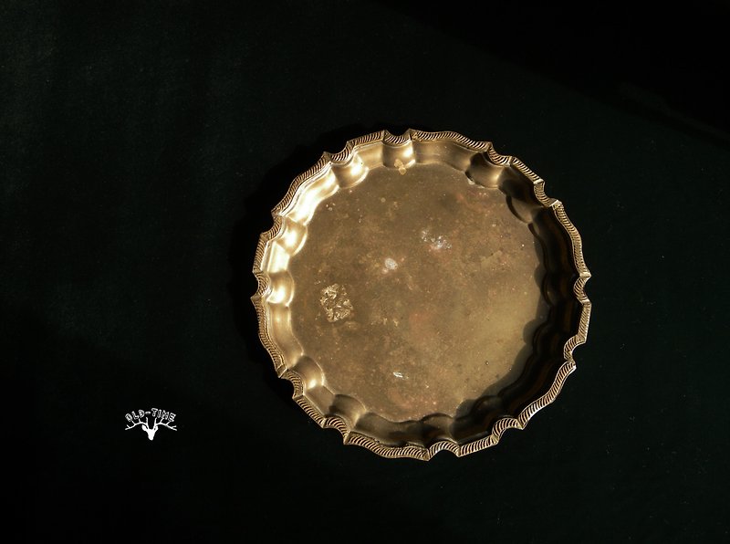 [Old Time OLD-TIME] Early European Old Copper Plate - ของวางตกแต่ง - วัสดุอื่นๆ หลากหลายสี