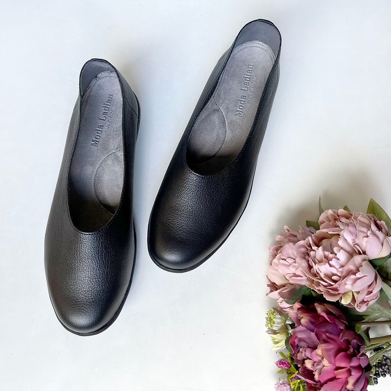 [Made in Japan] Water repellent light and soft goat leather comfort shoes slip-on black 2020 - Women's Casual Shoes - Other Materials Black