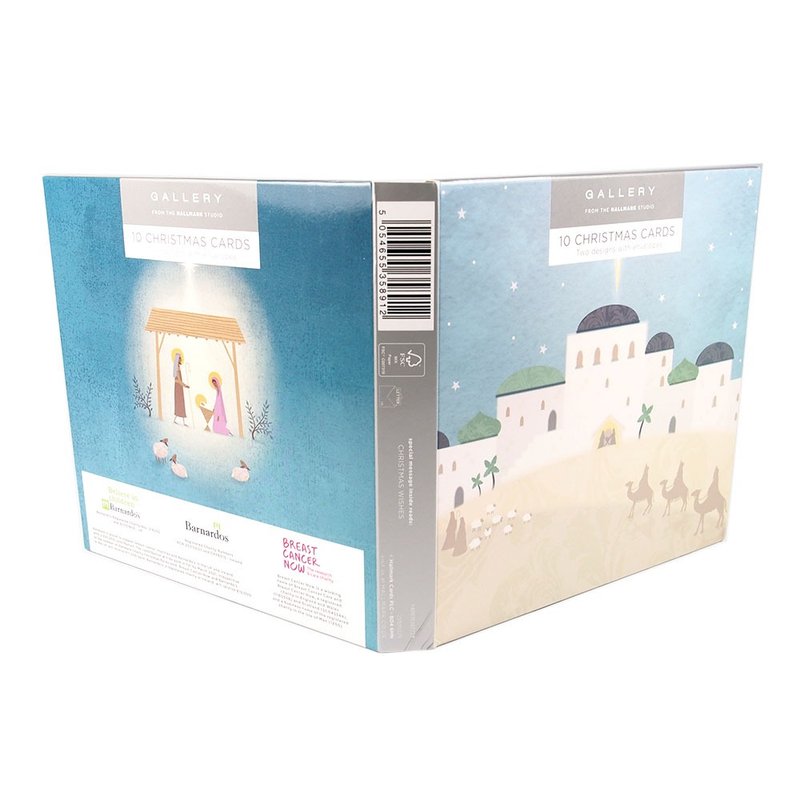 以馬內利 耶誕盒卡10入【Hallmark-宗教卡片 聖誕節系列】 - 卡片/明信片 - 紙 多色