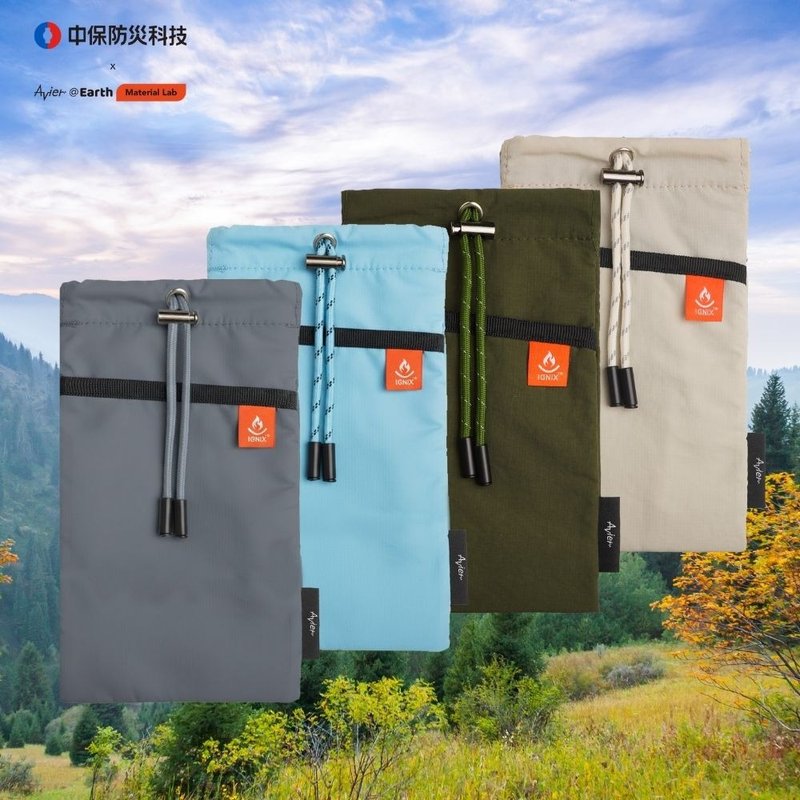 Flame-Resistant Drawstring Bag – Double Layer (Class 1 Flame Retardant) - กระเป๋าหูรูด - ไฟเบอร์อื่นๆ หลากหลายสี