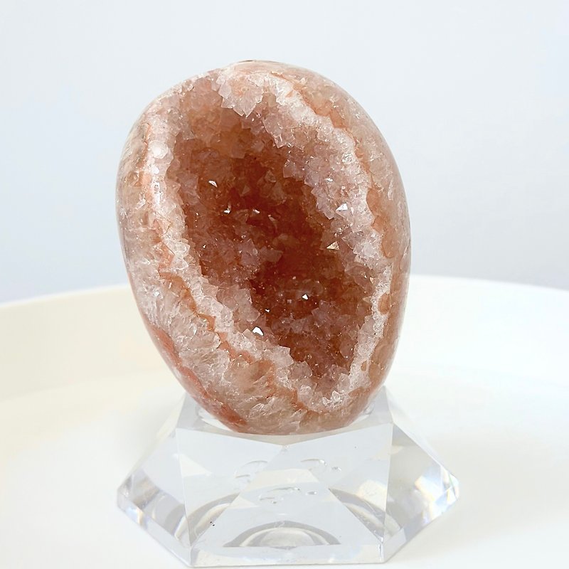 [Natural crystal ornaments] Pink Amethyst Cave/Dinosaur Egg Crystal - ของวางตกแต่ง - คริสตัล 