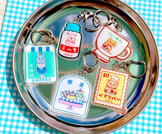 スナックティー | 昭和風厚手アクリルキーホルダーチャーム