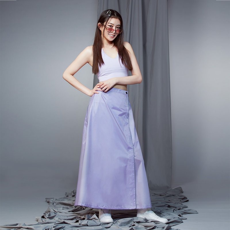 RainSkirt One-piece Skirt Lightweight Version_Lavender Purple - ร่ม - วัสดุกันนำ้ สีม่วง