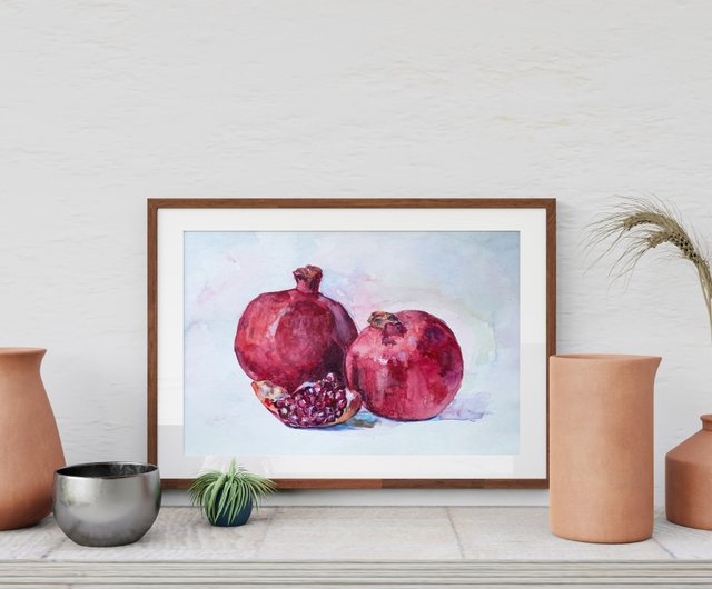 Fruit Wall Art Kitchen - Original Fruit Painting, Fruit Wall Decor