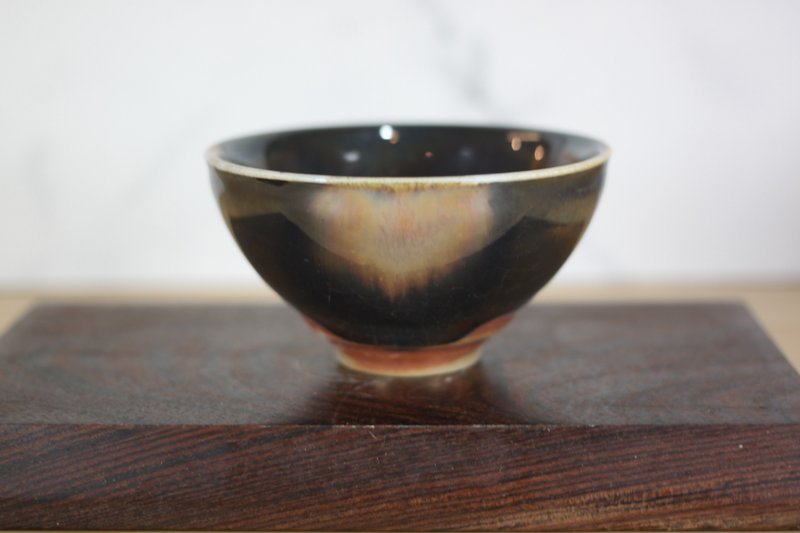 【送禮好物】120ml 天目釉 柴燒茶杯 茶碗 鶯歌名家葉敏祥作品 - 茶壺/茶杯/茶具 - 瓷 