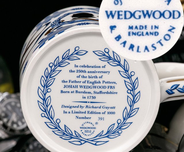 1000円～ WEDGWOOD ウェッジウッド 250年記念 1804-2004 1855-2005 カップ＆ソーサー 口径×高さ約8.5×7cm ボーンチャイナ 元箱付 Y004NY ウェッジウッド 250周年記念コレクション | Table LABO - テーブルラボ