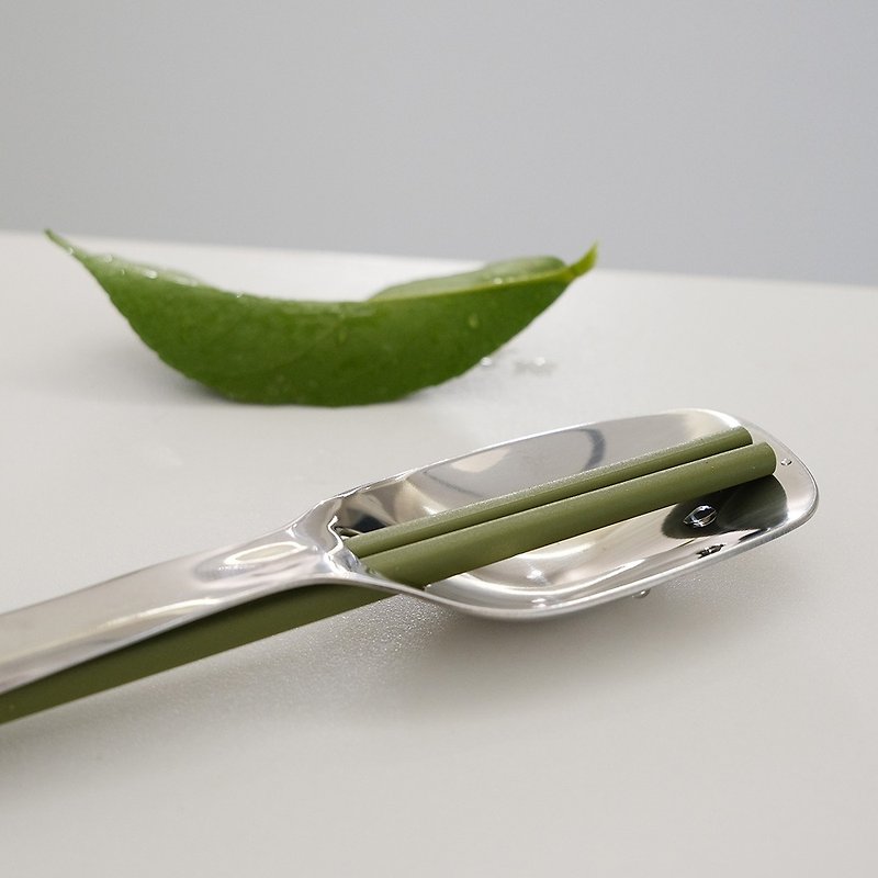 Concerto Spoon & Stick - green - Chopsticks - Other Materials Green
