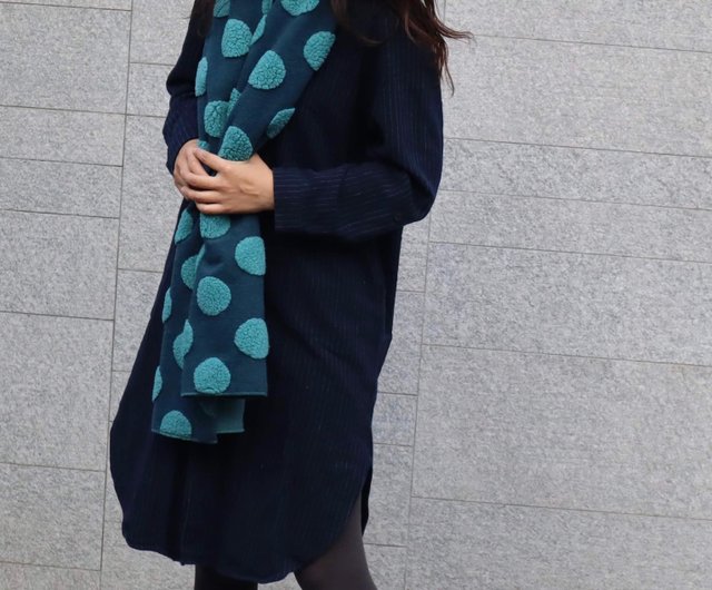 polka dot scarf knitting pattern