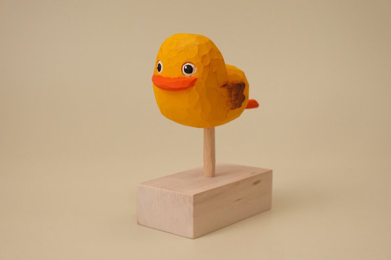 Go Duck - 玩偶/公仔 - 木頭 黃色