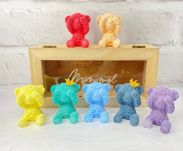 手染め薔薇ドレス くま アロマストーン