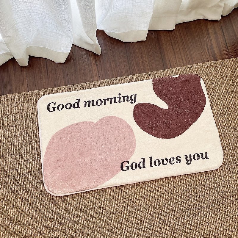 JIN CHA GOD-地毯 Good morning God loves you/基督/受洗禮/福音 - 地墊/地毯 - 其他人造纖維 