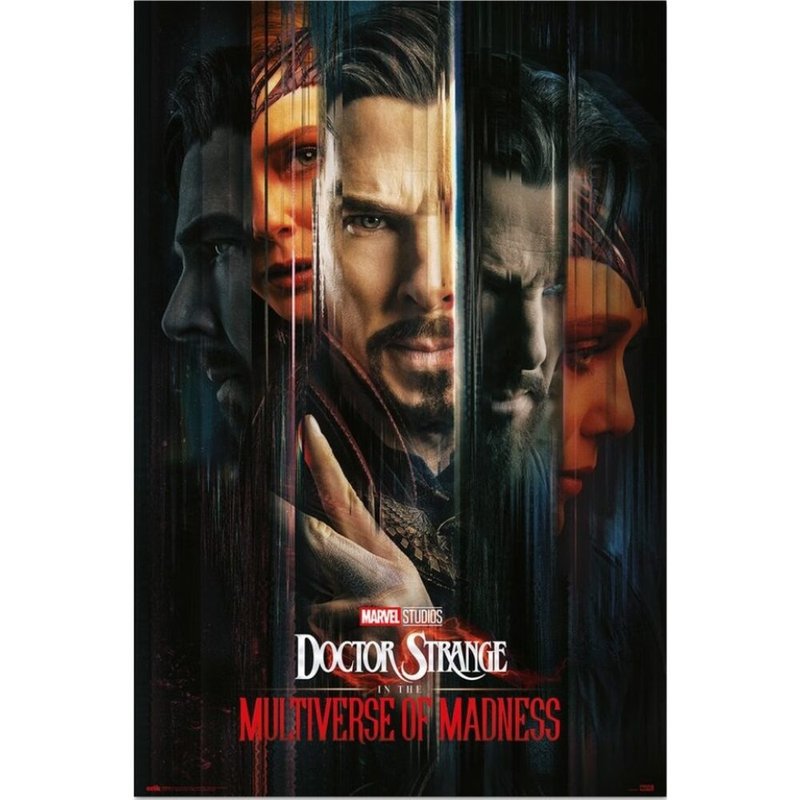 [Marvel] Doctor Strange 2: The Runaway Multiverse Poster (Multiplayer Collage) /MARVEL/DOCTOR - โปสเตอร์ - กระดาษ สีดำ