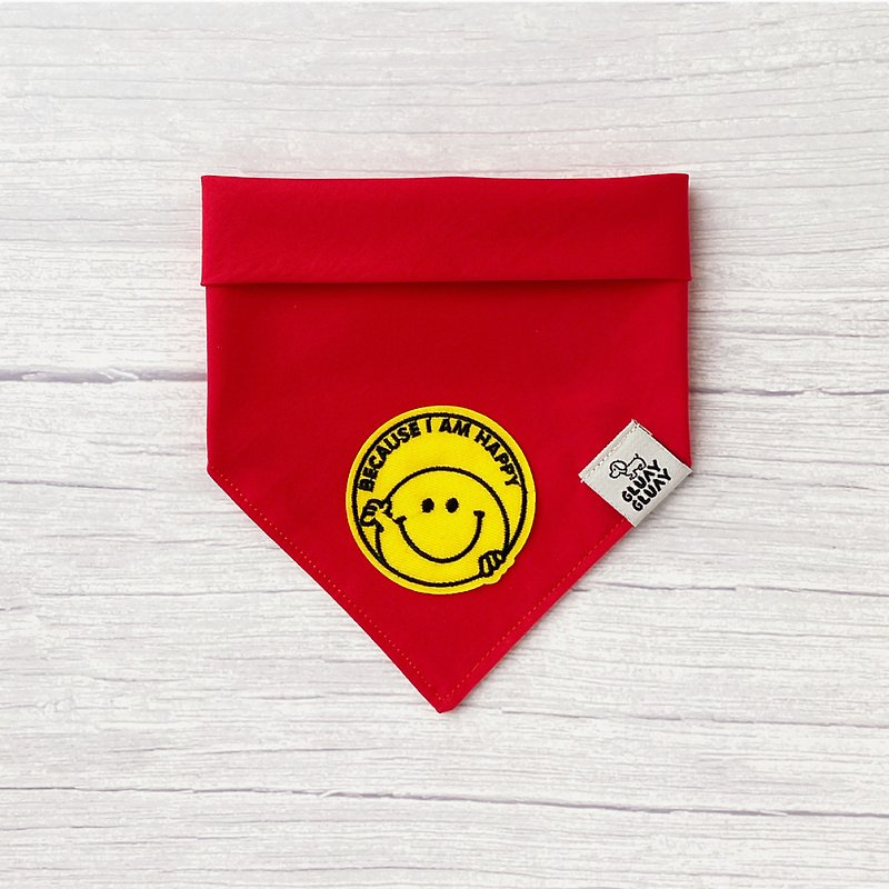 Happy: Dog and cat bandana - Collars & Leashes - Other Materials 