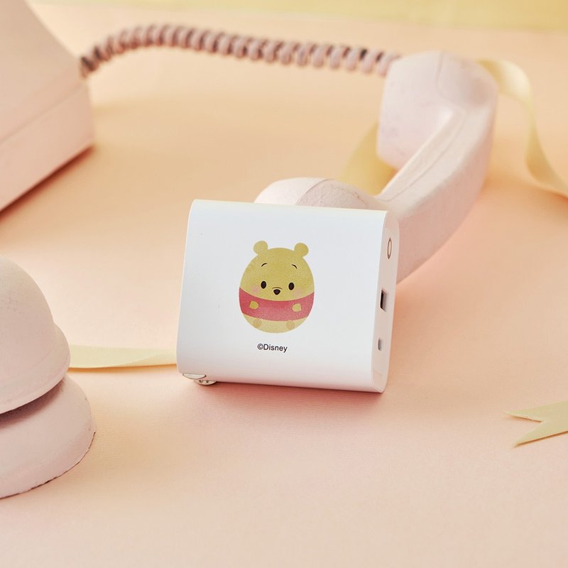 Disney Ufufy Series-Winnie the Pooh USB3.0+PD20W dual-hole charger - แกดเจ็ต - พลาสติก หลากหลายสี