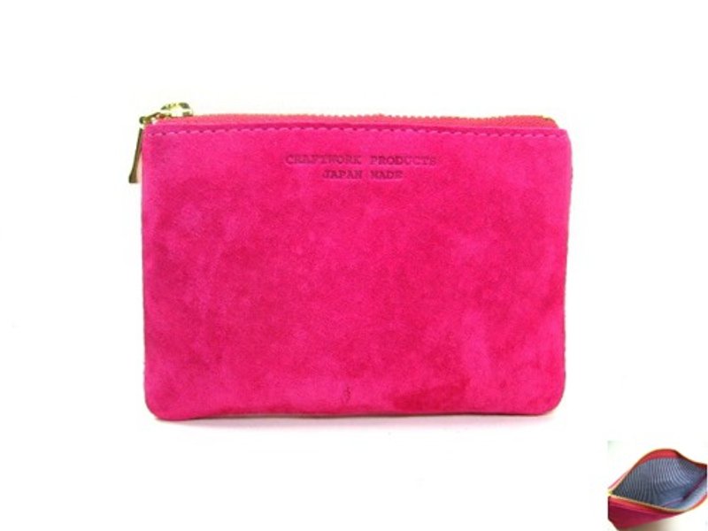 Suede Pouch S - กระเป๋าเครื่องสำอาง - หนังแท้ หลากหลายสี