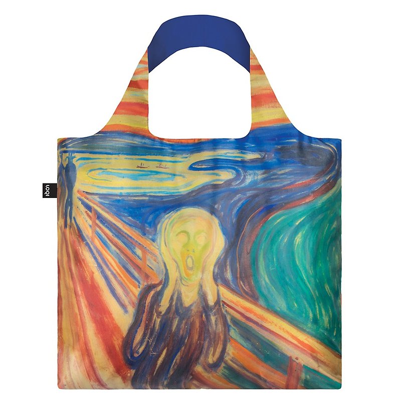 LOQI 購物袋-博物館系列 (吶喊・彩色 EMS - 側背包/斜背包 - 聚酯纖維 多色