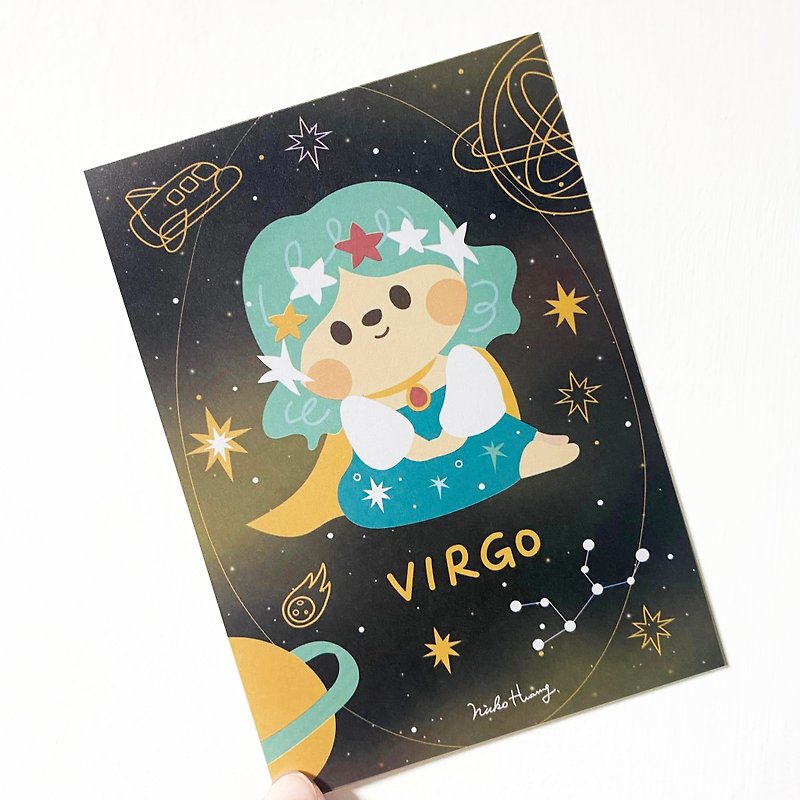 Virgo Zodiac Postcard - Cards & Postcards - Paper Multicolor