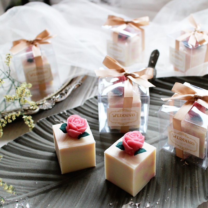 【Lei Anbo】Only You│Natural handmade soap│Wedding small items│Cake soap│Korean squeeze - Soap - Other Materials Pink