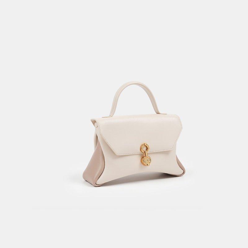 Mini Rococo Corn Leather Bag - OAT&SAND - กระเป๋าถือ - หนังเทียม ขาว