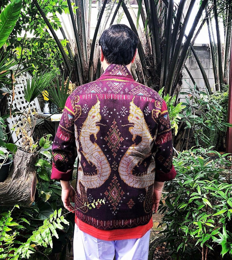 絲．絹 女西裝外套 多色 - Thai Silk Handwoven Shirt/Over Coat (Phaya Naga)